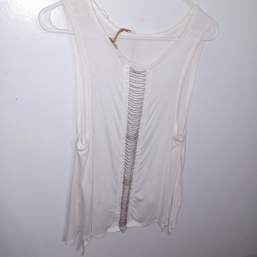 Moral Fiber Flowy Tank W Sz S - Picture 3 of 4